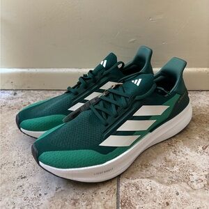 Adidas Ultraboost 5X Shoes Green White Running Lightweight JH9041 Men's 12.5-14